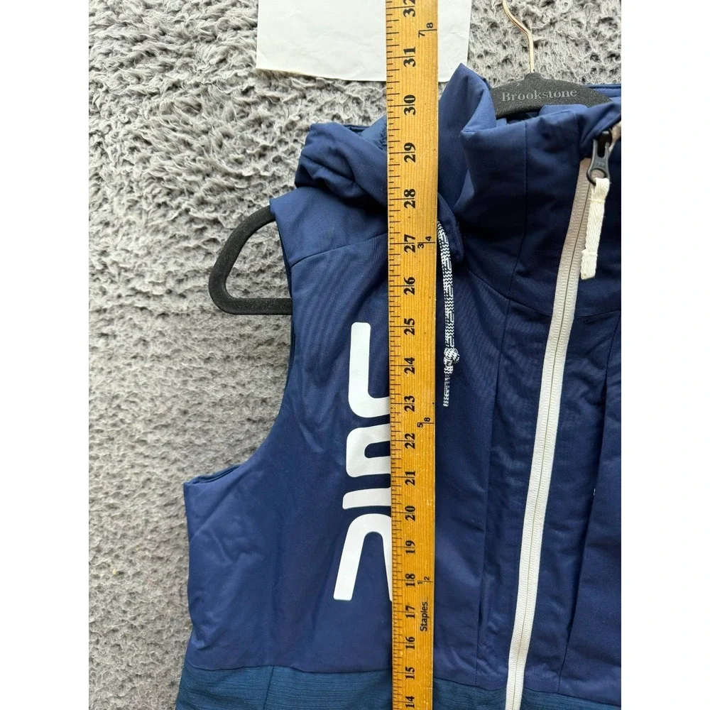 NWOT The North Face USA Insulated Hooded Ski Vest Navy Blue Women's Size M